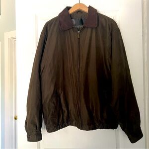 VINTAGE Weathervane by Weatherproof Bomber Jacket Mens Full Zip Size Large
